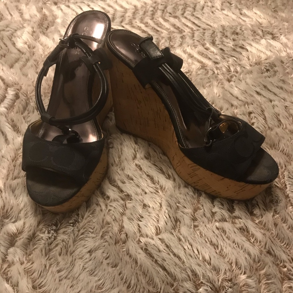Coach wedges!